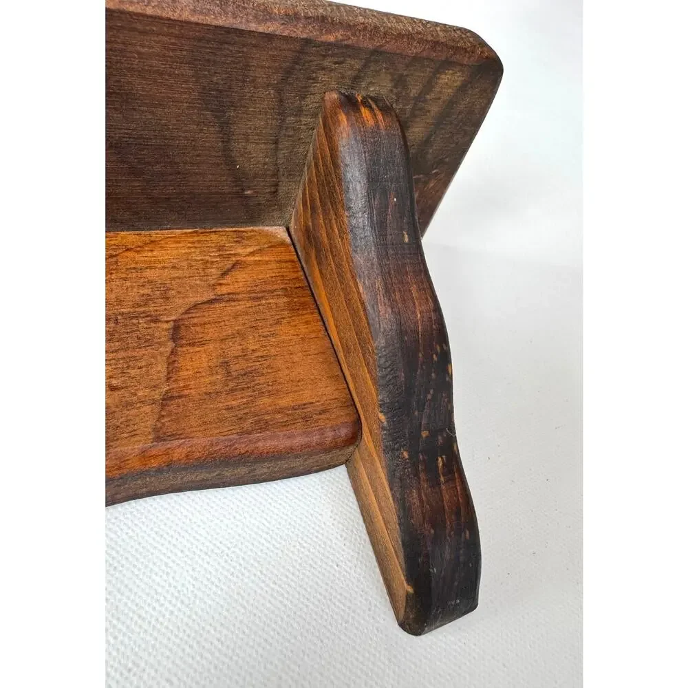 Vintage Wooden Wall Shelf with Heart Cutout